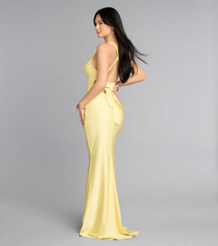 Jianne Lace-Up Back Maxi Gown