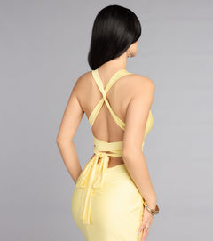 Jianne Lace-Up Back Maxi Gown
