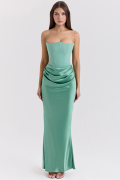 Serene Satin Maxi Dress
