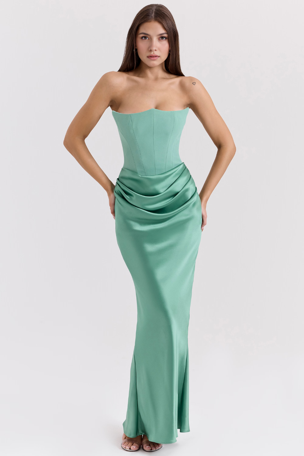 Serene Satin Maxi Dress