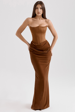 Serene Satin Maxi Dress