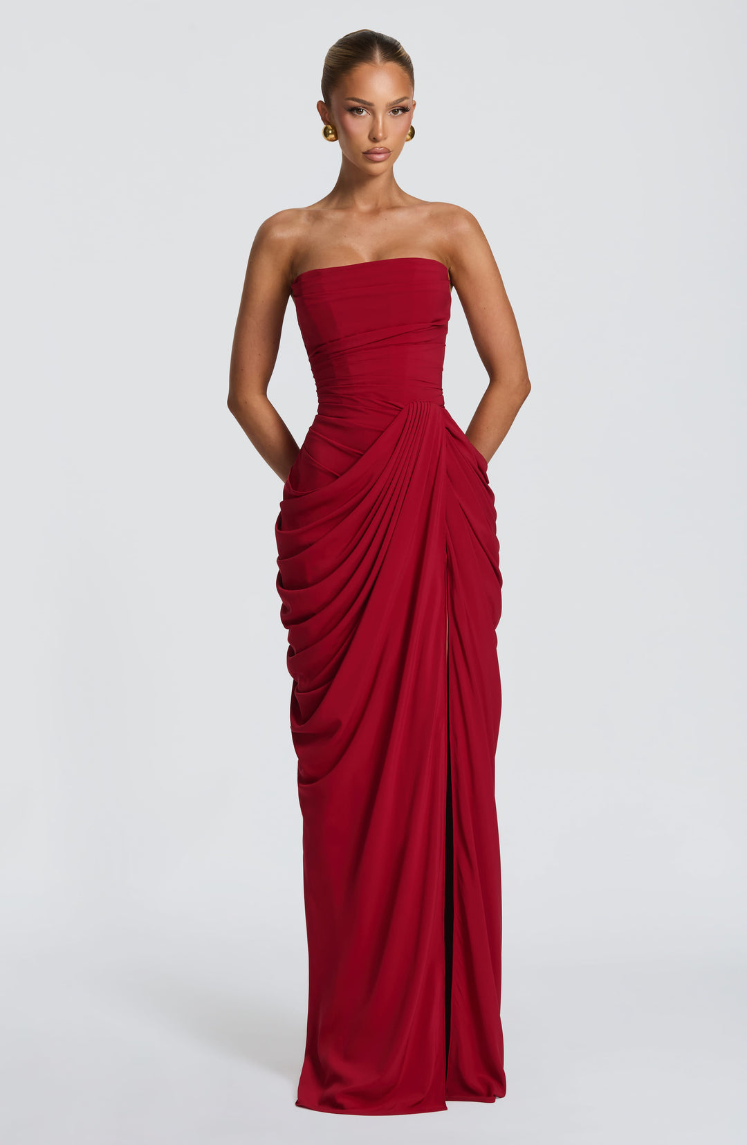 Lois Strapless Corset Maxi Dress