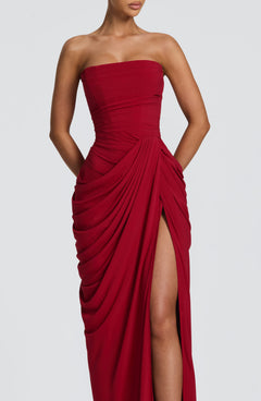 Lois Strapless Corset Maxi Dress