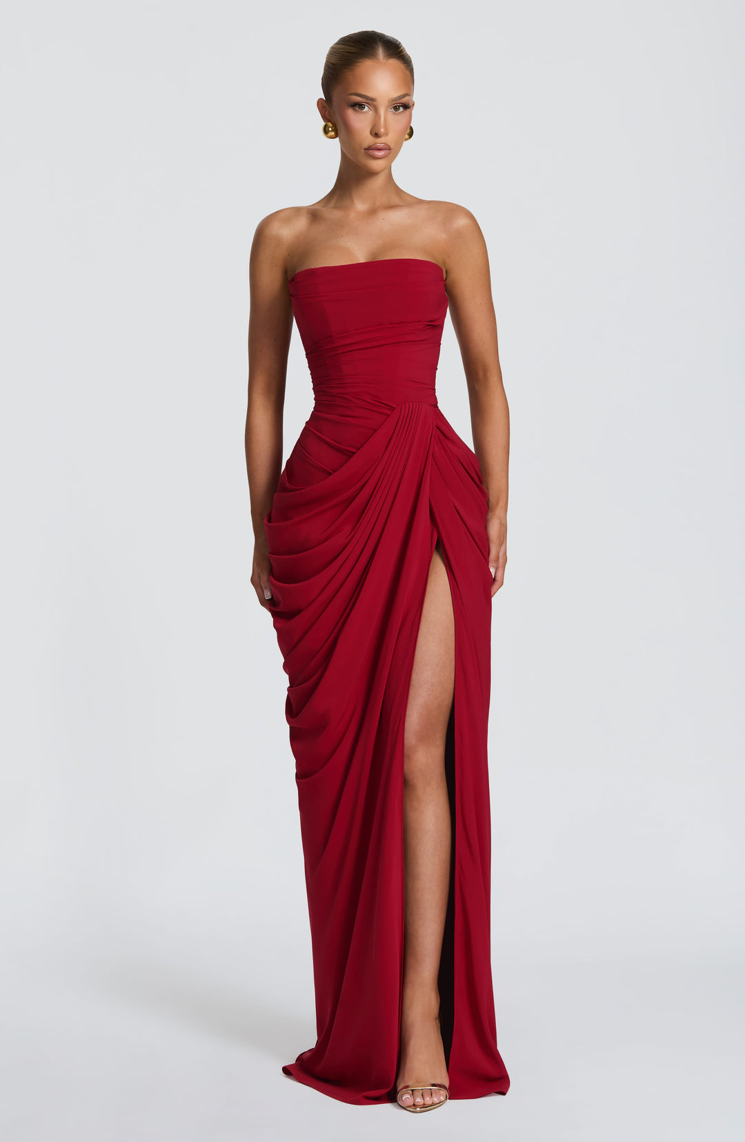 Lois Strapless Corset Maxi Dress
