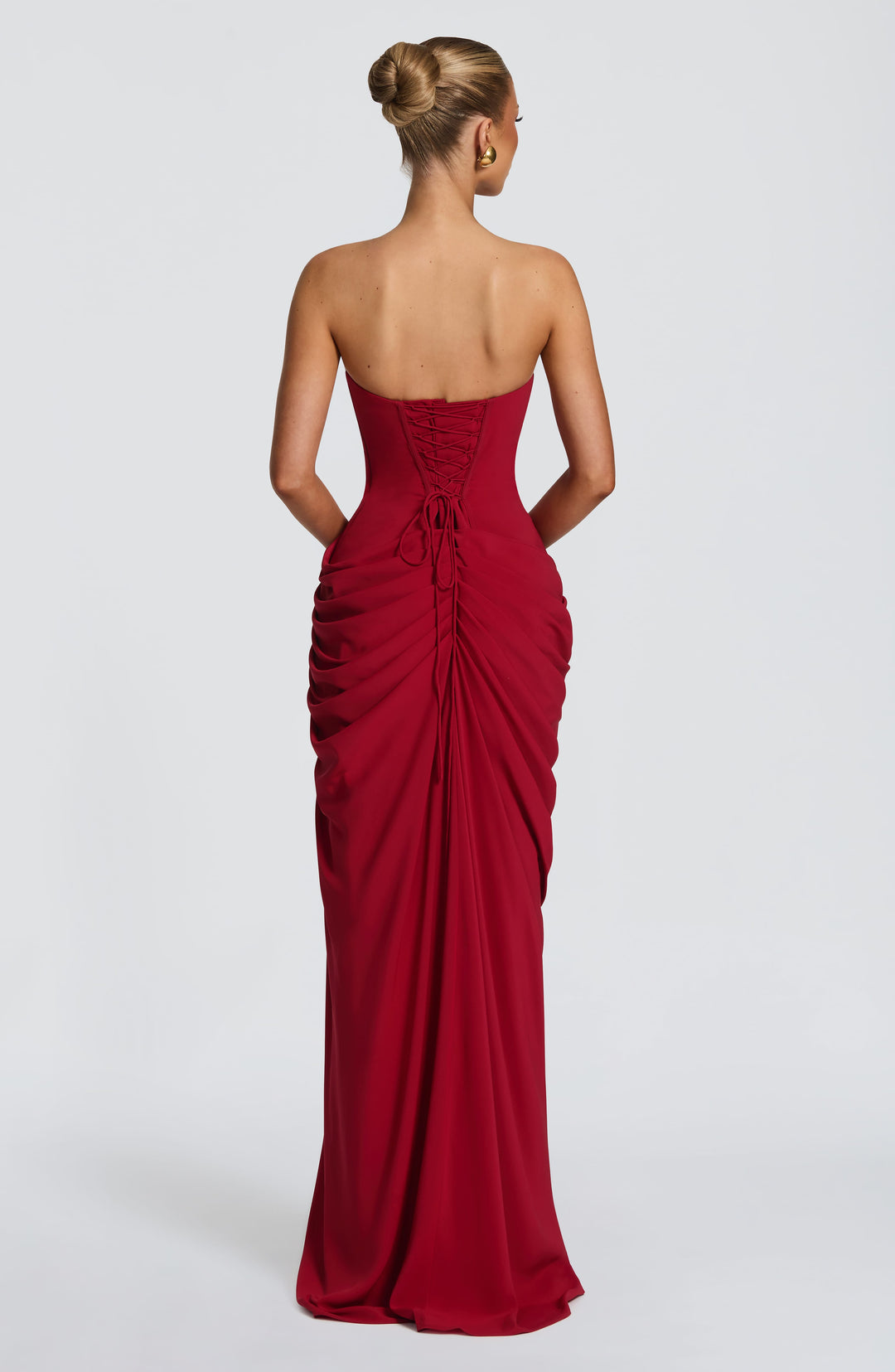 Lois Strapless Corset Maxi Dress
