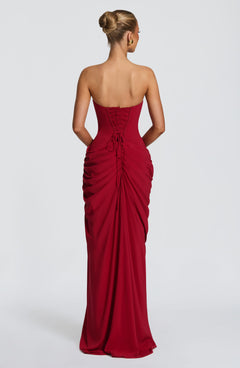 Lois Strapless Corset Maxi Dress
