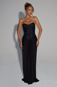 Soraya Embellished Corset Maxi Dress