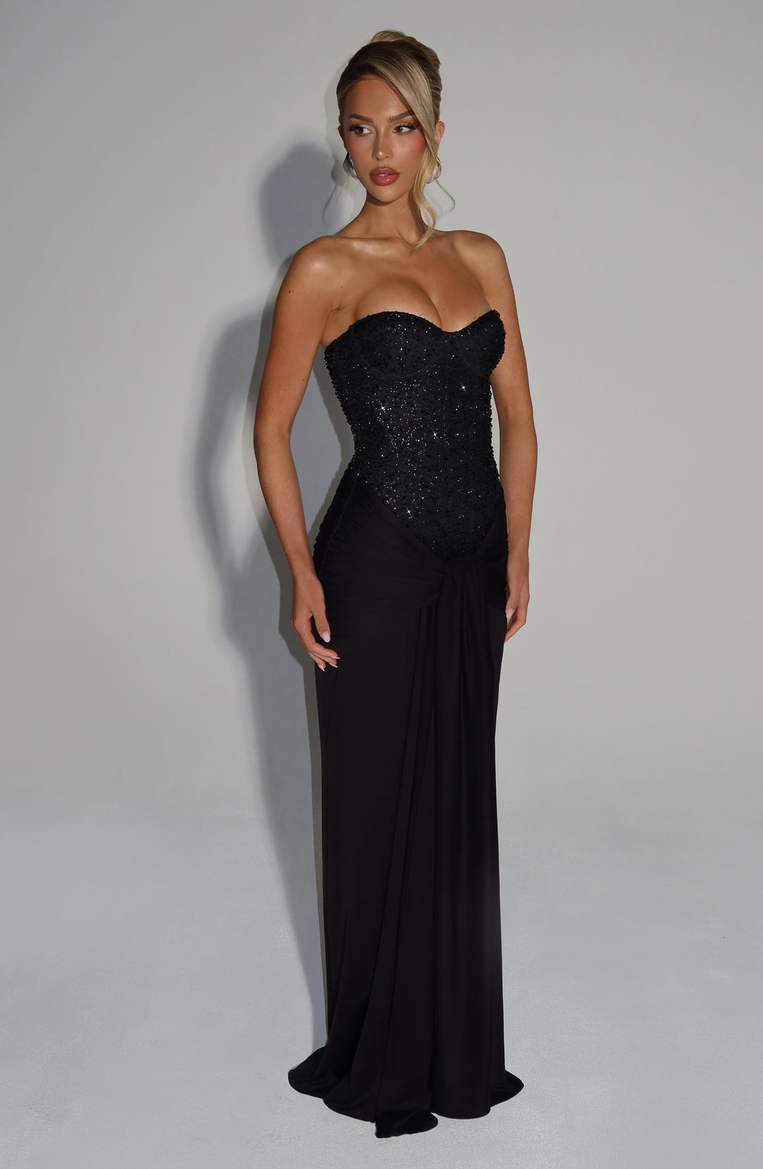 Soraya Embellished Corset Maxi Dress