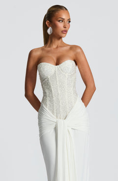 Soraya Embellished Corset Maxi Dress