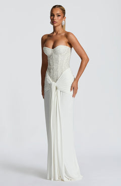 Soraya Embellished Corset Maxi Dress