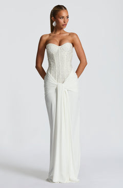 Soraya Embellished Corset Maxi Dress