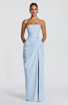 Lois Strapless Corset Maxi Dress