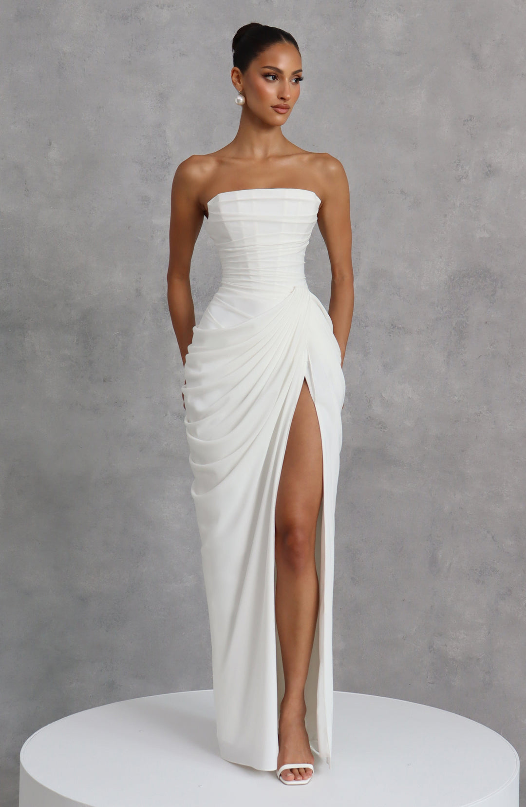 Lois Strapless Corset Maxi Dress