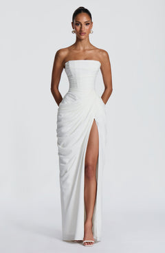 Lois Strapless Corset Maxi Dress