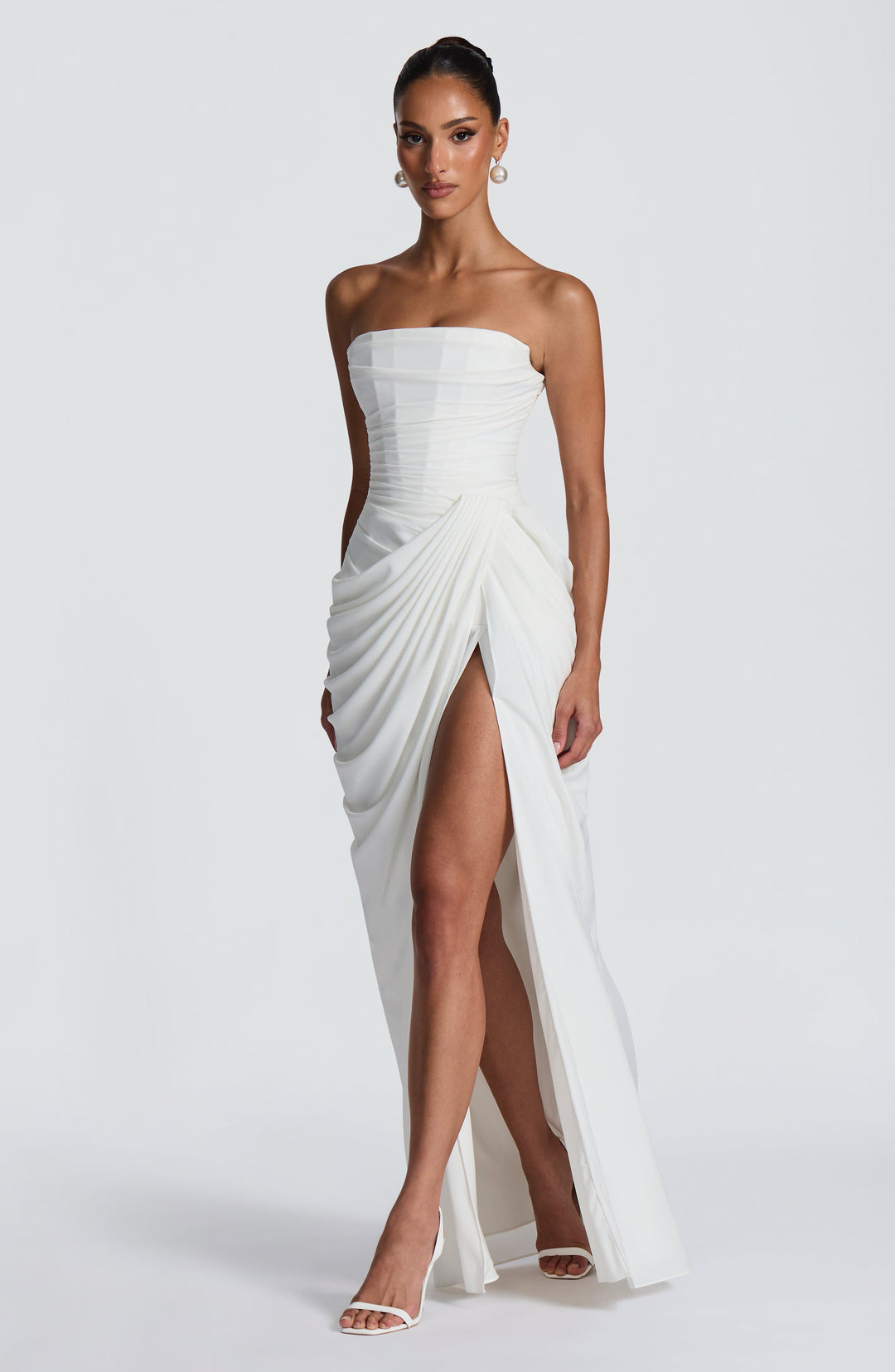 Lois Strapless Corset Maxi Dress