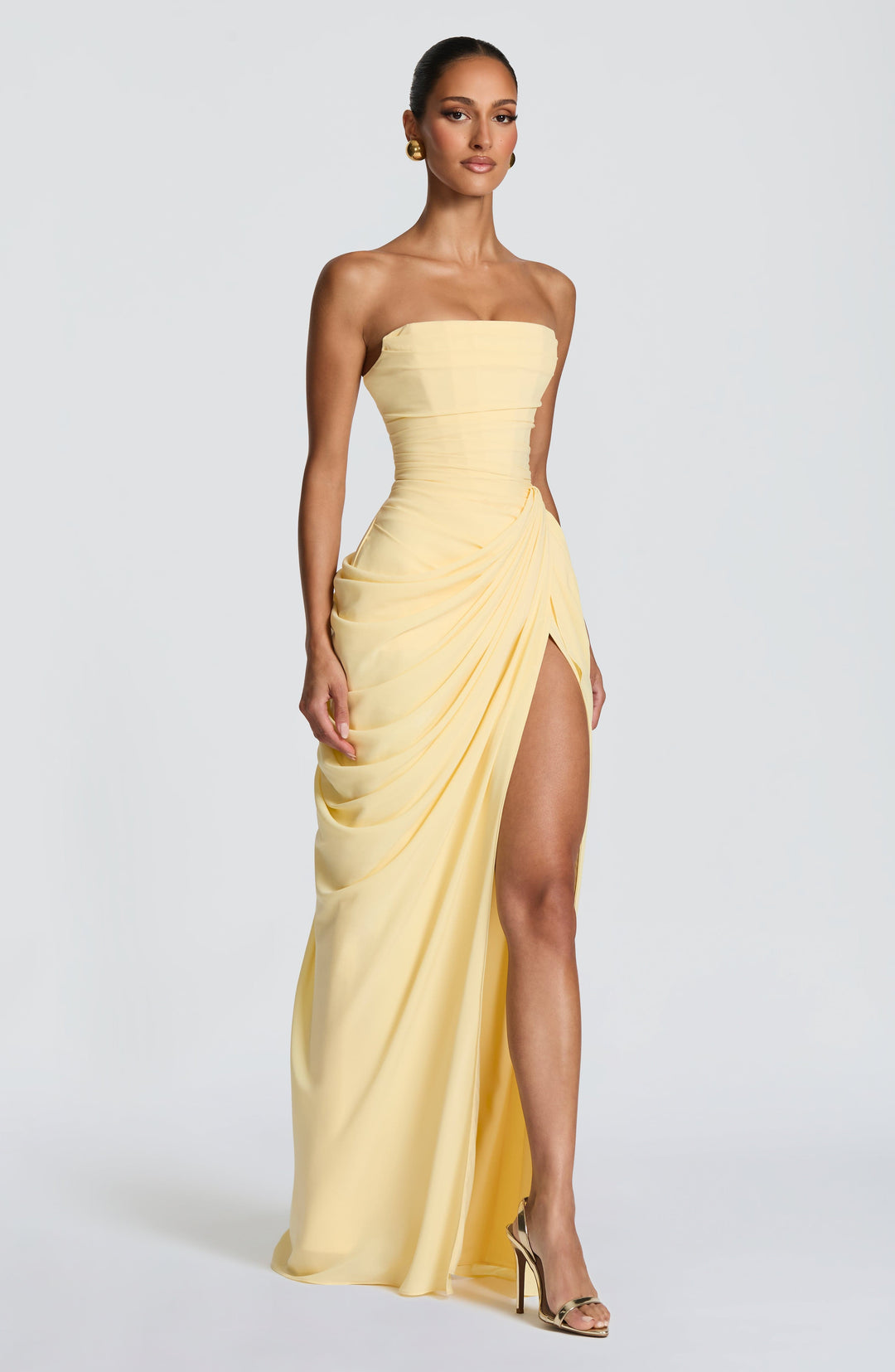 Lois Strapless Corset Maxi Dress