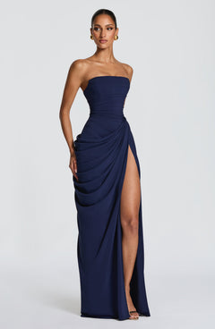 Lois Strapless Corset Maxi Dress