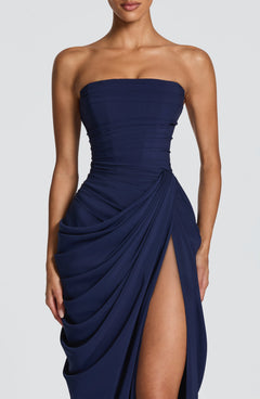 Lois Strapless Corset Maxi Dress