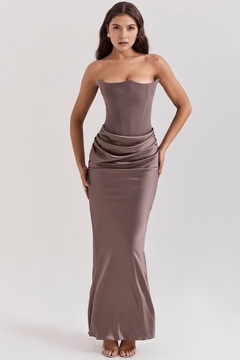 Serene Satin Maxi Dress