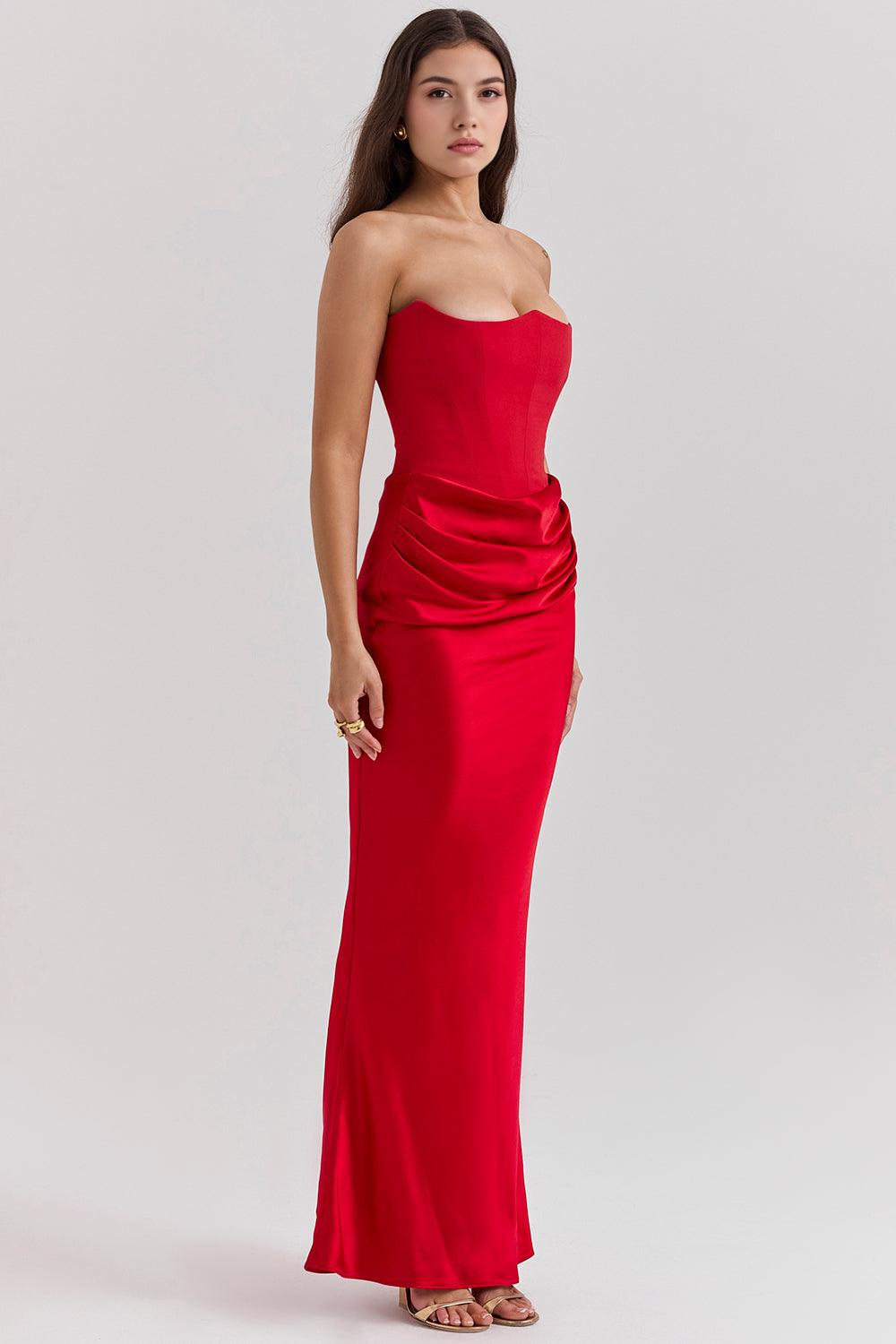 Serene Satin Maxi Dress