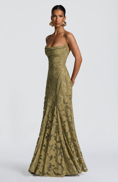 Elise Open-Back Maxi Dress