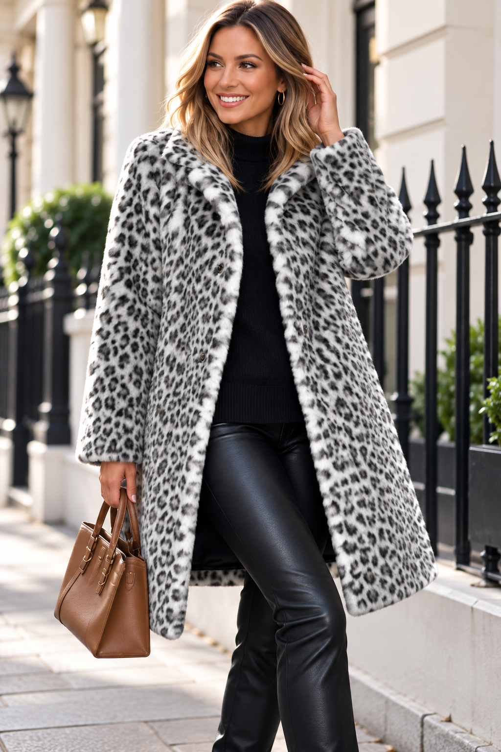 Sienna Leopard Coat – product photo 1 | House of Novessa