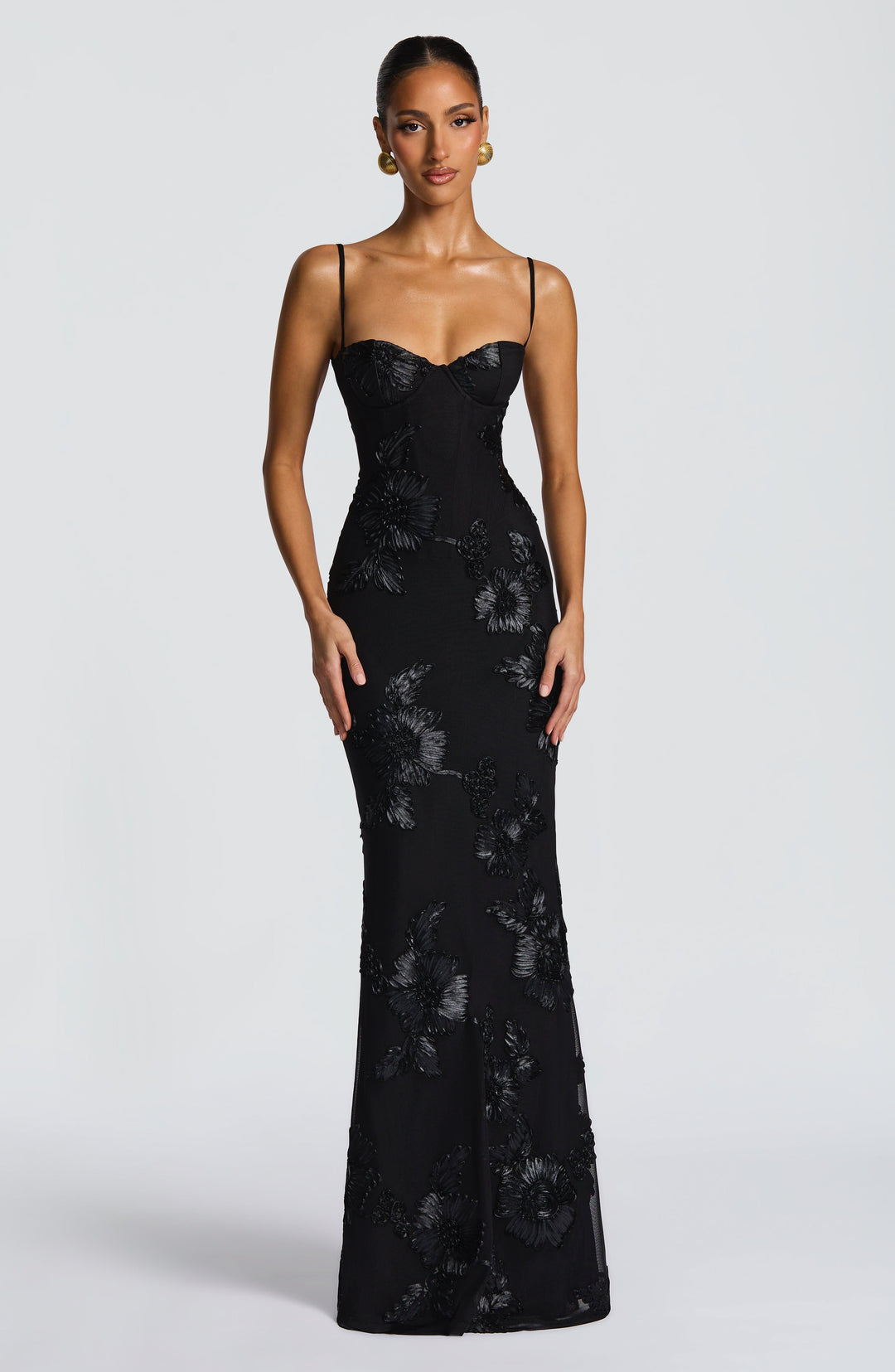 Mirelle Corset Flare Maxi Dress