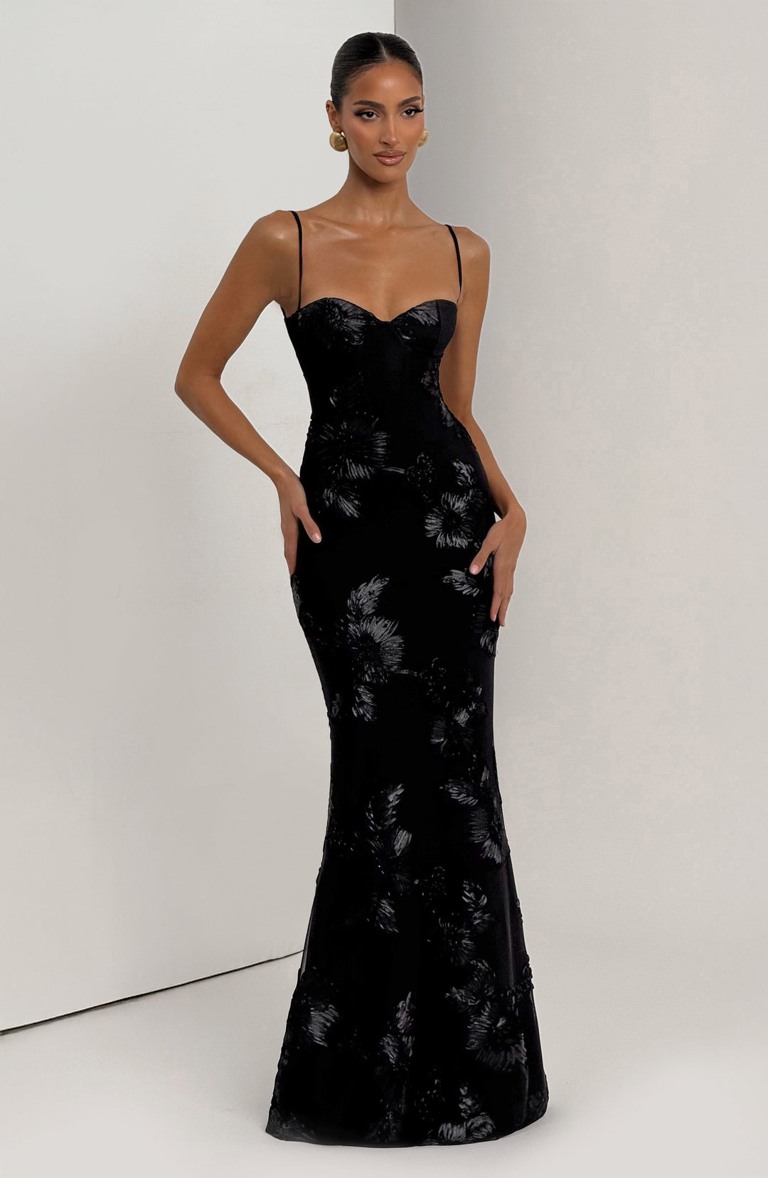 Mirelle Corset Flare Maxi Dress