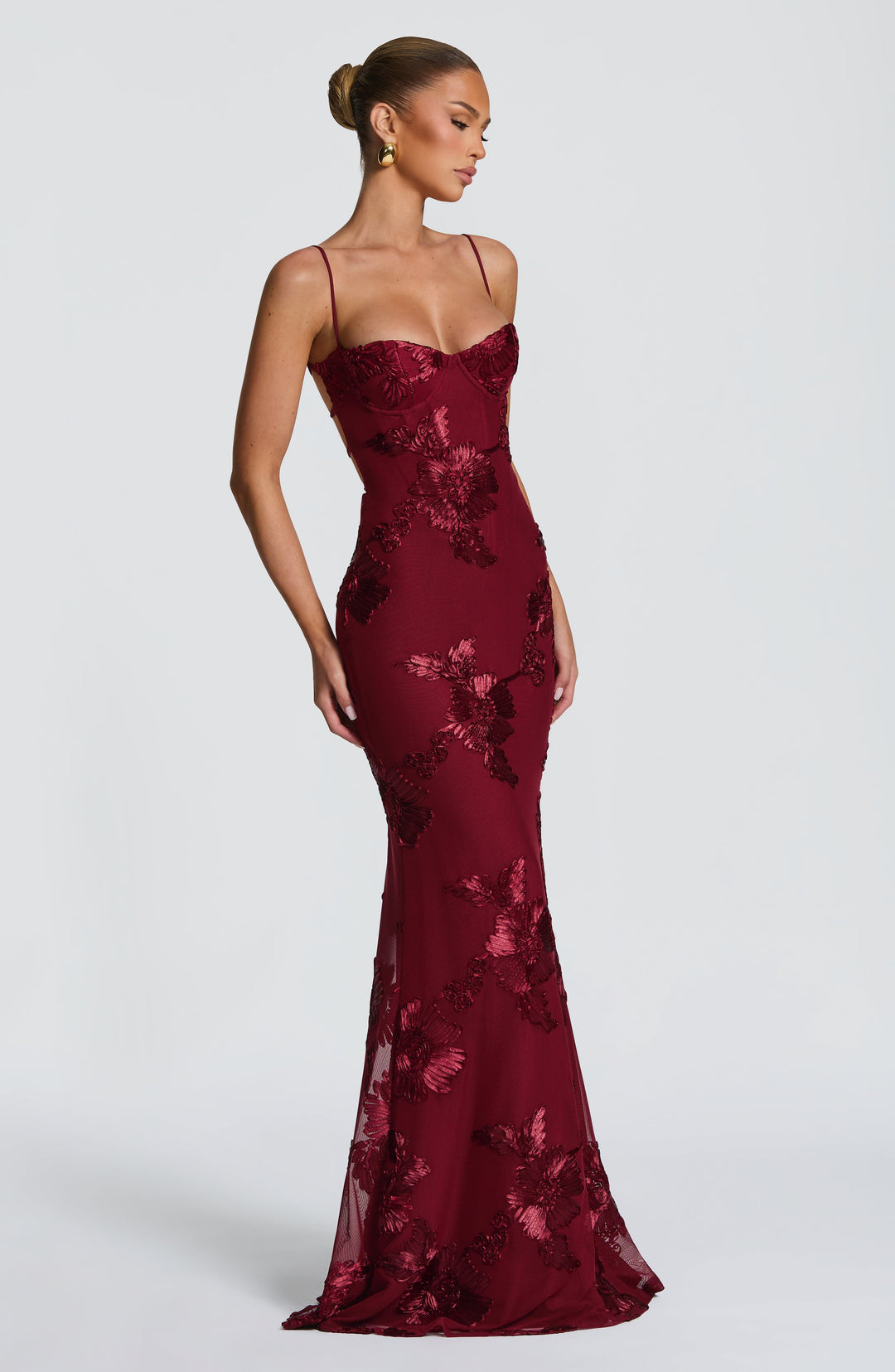 Mirelle Corset Flare Maxi Dress