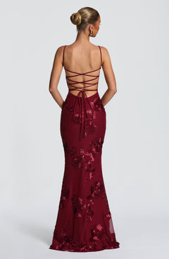 Mirelle Corset Flare Maxi Dress