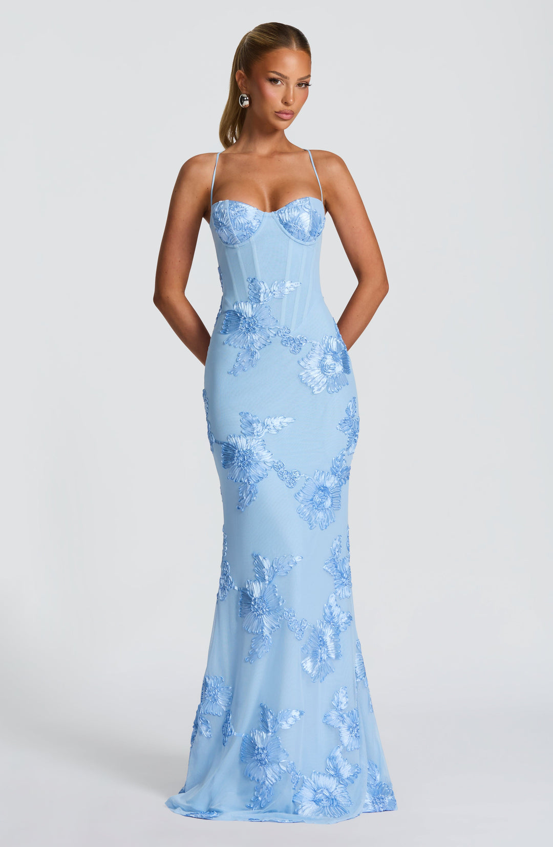 Mirelle Corset Flare Maxi Dress
