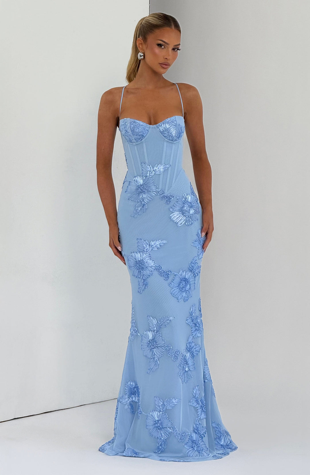 Mirelle Corset Flare Maxi Dress