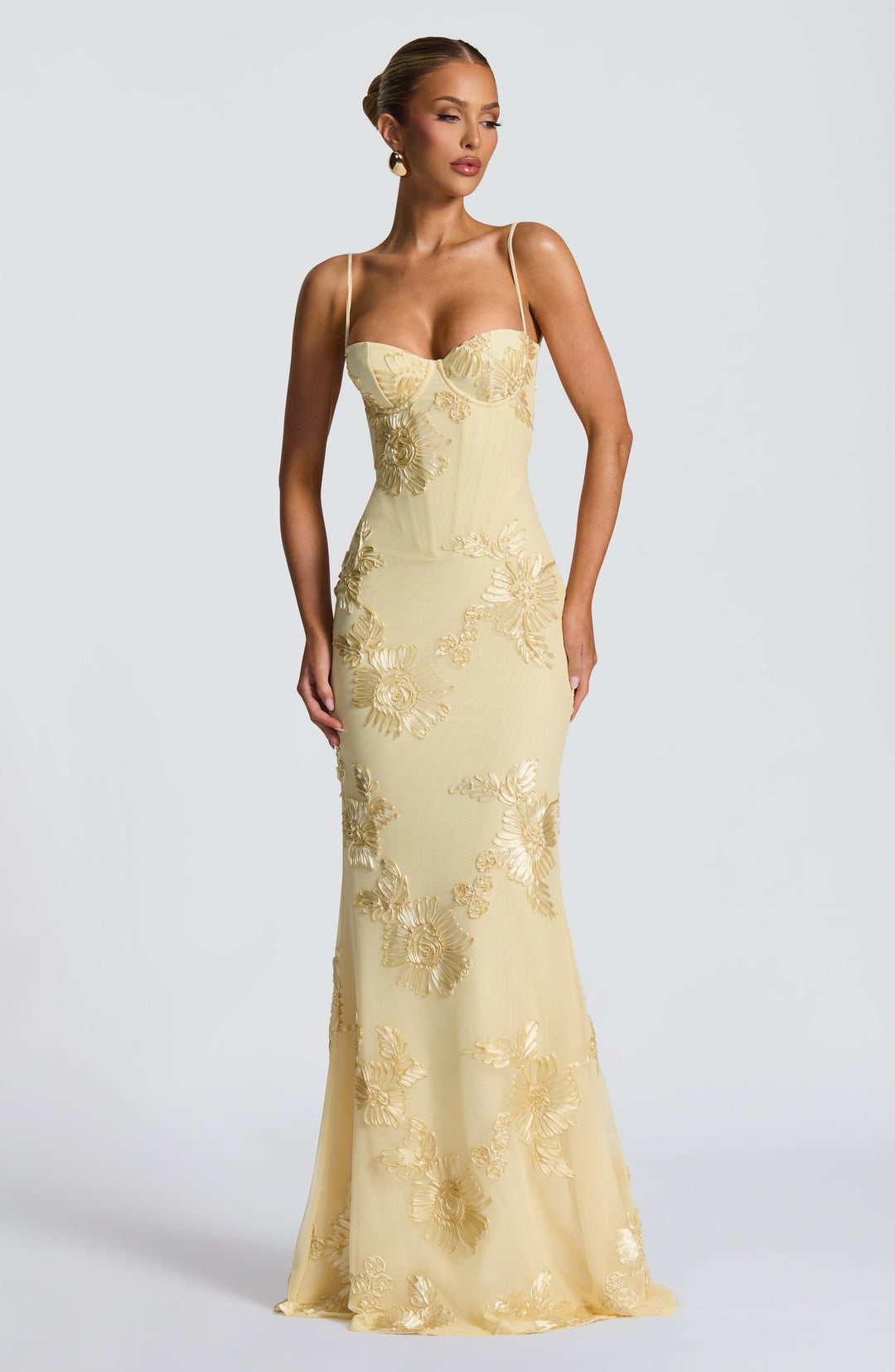 Mirelle Corset Flare Maxi Dress