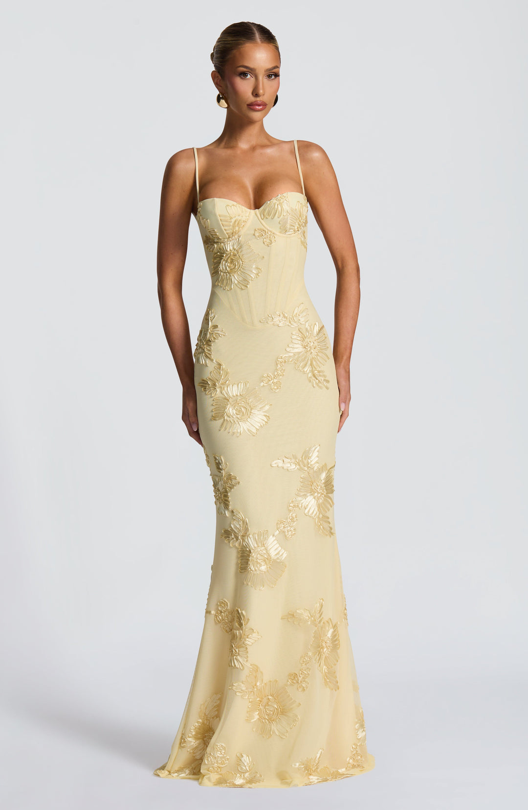 Mirelle Corset Flare Maxi Dress