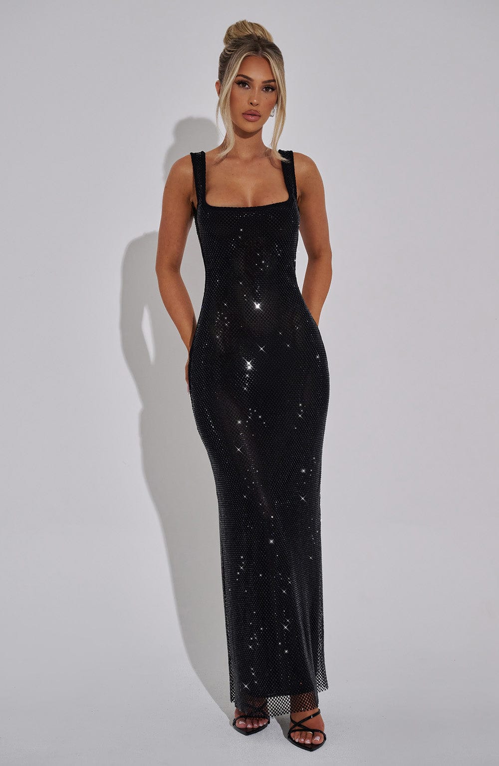 Lumina Shimmer Maxi Dress