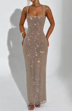 Lumina Shimmer Maxi Dress