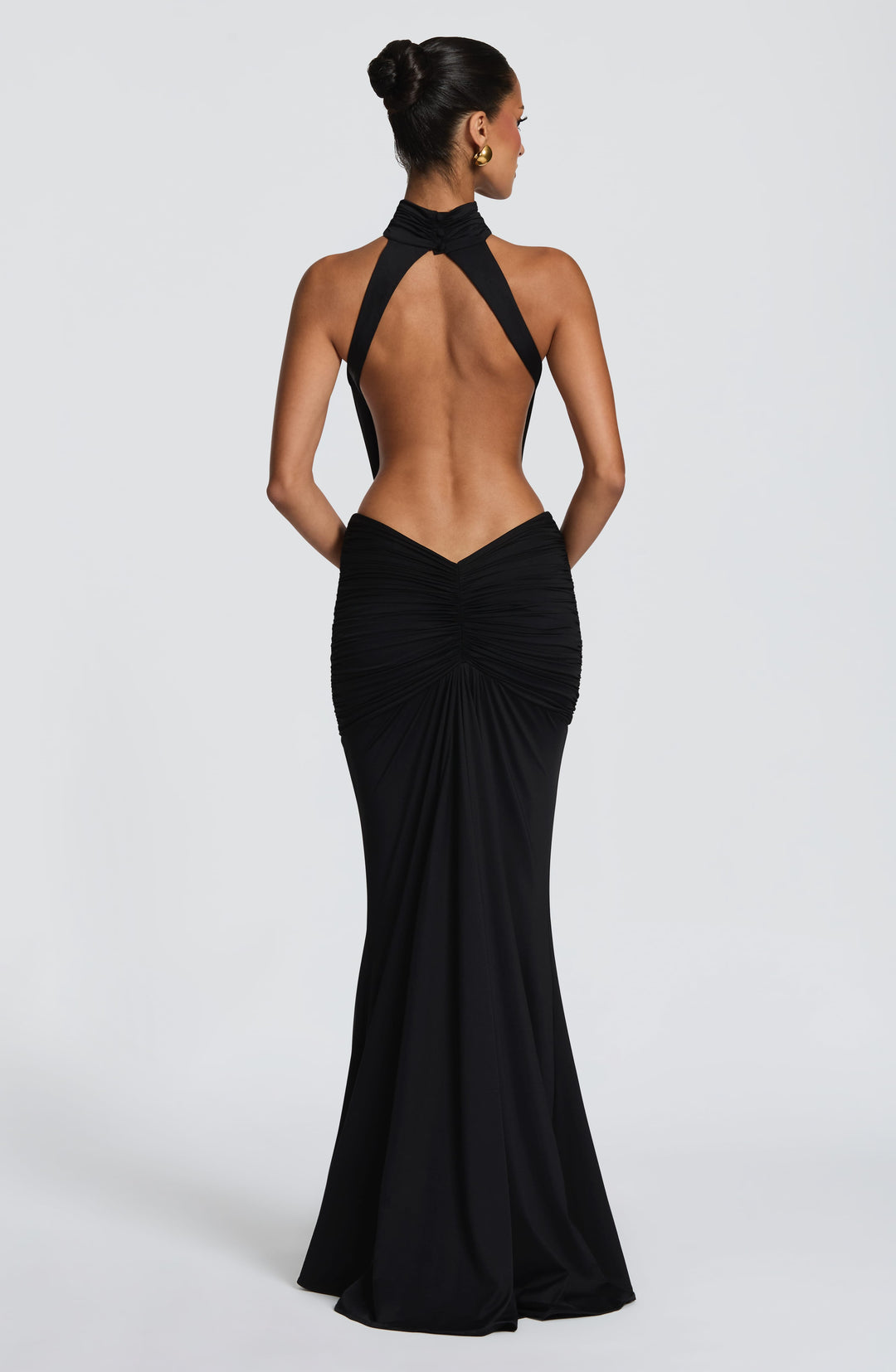 Josephine Ruched Cut-Out Maxi Dress