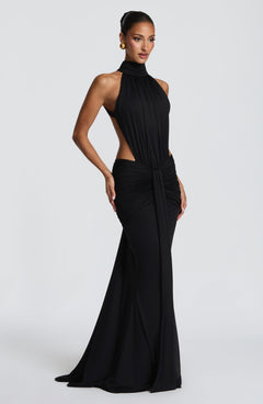 Josephine Ruched Cut-Out Maxi Dress