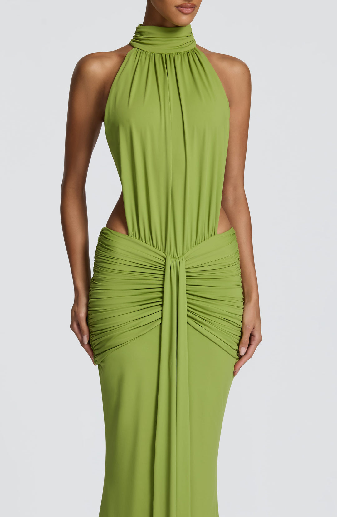 Josephine Ruched Cut-Out Maxi Dress