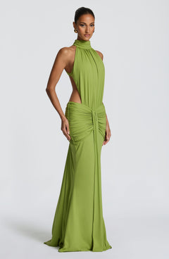 Josephine Ruched Cut-Out Maxi Dress