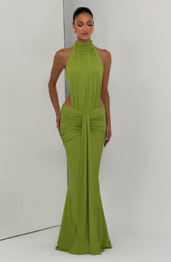 Josephine Ruched Cut-Out Maxi Dress