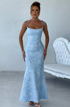Nikky Floral Jacquard Maxi Dress