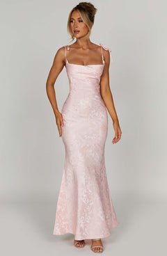 Nikky Floral Jacquard Maxi Dress