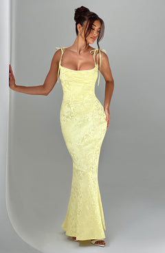 Nikky Floral Jacquard Maxi Dress