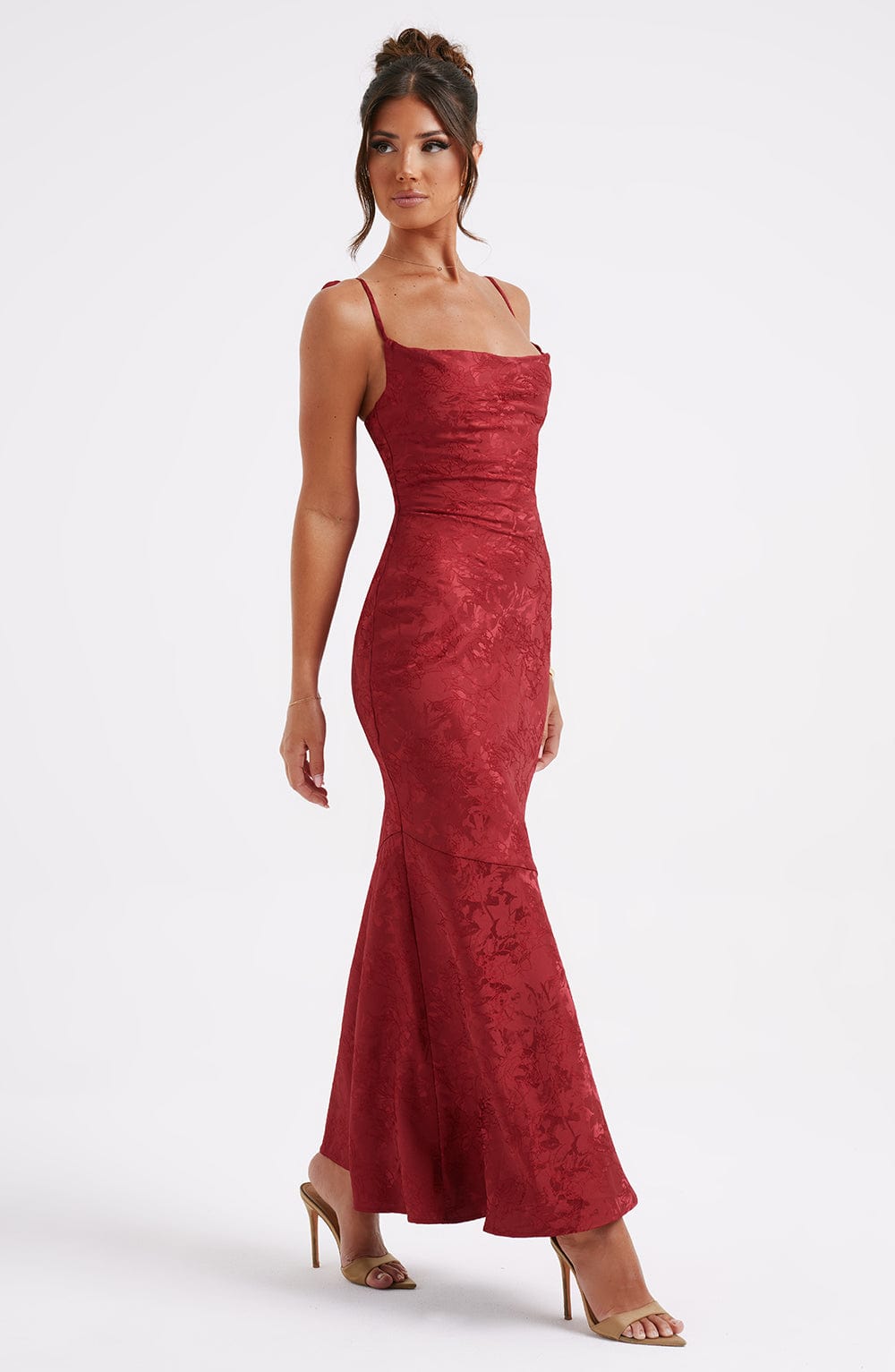 Nikky Floral Jacquard Maxi Dress