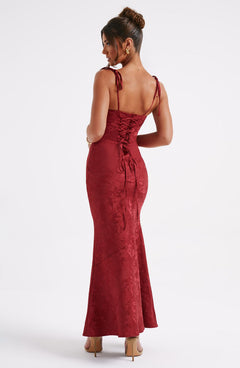 Nikky Floral Jacquard Maxi Dress