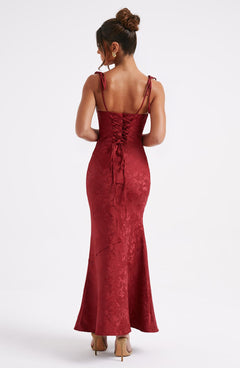 Nikky Floral Jacquard Maxi Dress