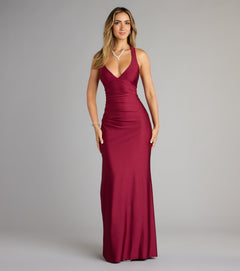 Jianne Lace-Up Back Maxi Gown