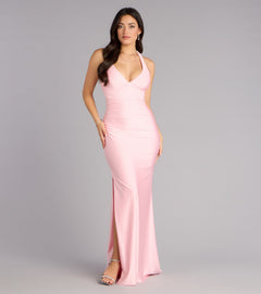Jianne Lace-Up Back Maxi Gown