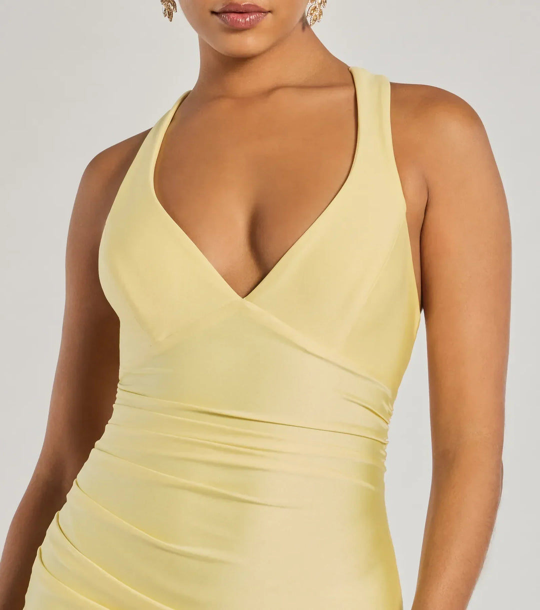 Jianne Lace-Up Back Maxi Gown